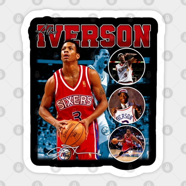Allen Iverson The Answer Basketball Signature Vintage Retro 80s